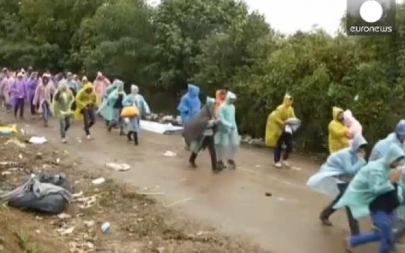 Migrants: Croatia says no need to close border, 73,500 men, women and children have arrived on the border in the last 11 days alone -video