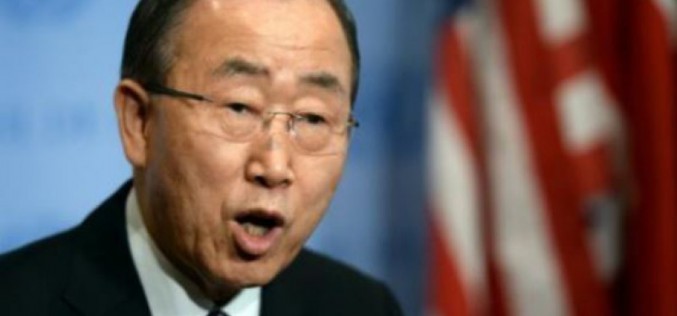 West Bank: Ban Ki-moon condemned the continuation of Israeli settlement