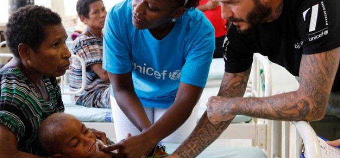 Papua New Guinea : UNICEF Goodwill Ambassador David Beckham’s Fund helps children